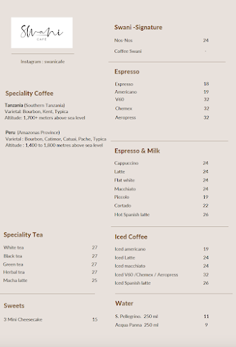 Swani Cafe | Speciality Coffee | Tea - Jumeirah