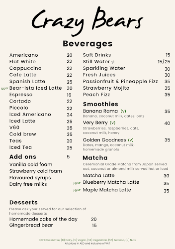 Opinii despre Crazy Bears Restaurant în Dubai - Hospitality and gastronomy