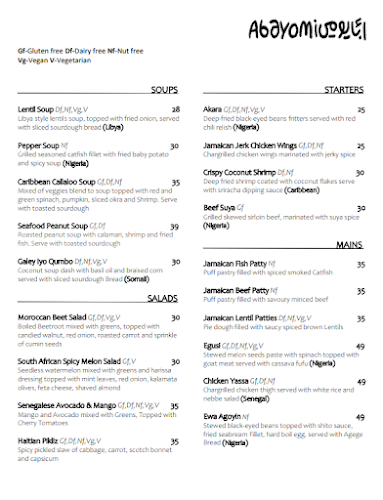 Opinii despre Abayomi Cafè & Restaurant în Sharjah - Hospitality and gastronomy