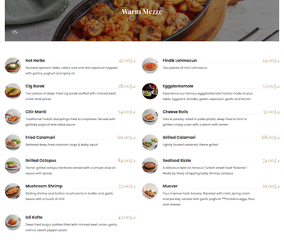 Deniz Restaurant and Café - Hospitality and gastronomy