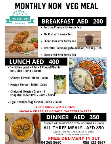 The Desi Inn Restaurant JLT - Hospitality and gastronomy
