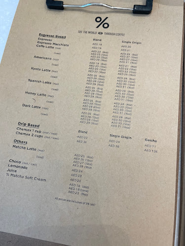 Opinii despre % Arabica Dubai Mall Fountains în Dubai - Hospitality and gastronomy