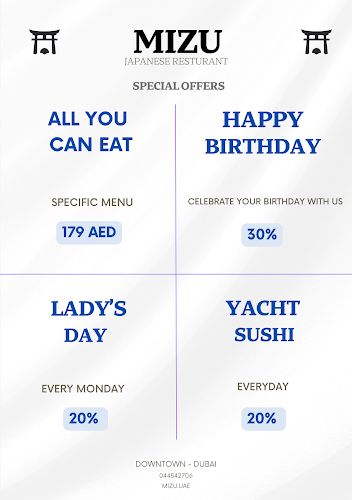 Mizu Restaurant - Hospitality and gastronomy