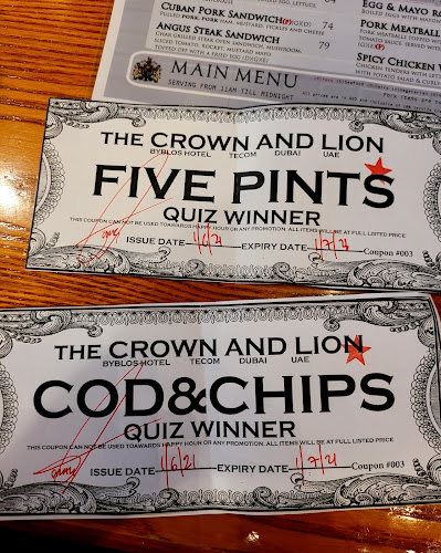 Opinii despre Crown & Lion The English Pub în Dubai - Hospitality and gastronomy