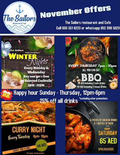 Opinii despre The Sailors Restaurant & Cafe în Fujairah - Hospitality and gastronomy