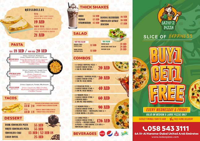 Lazio'z Pizza - Pizza Restaurant in Al Karama