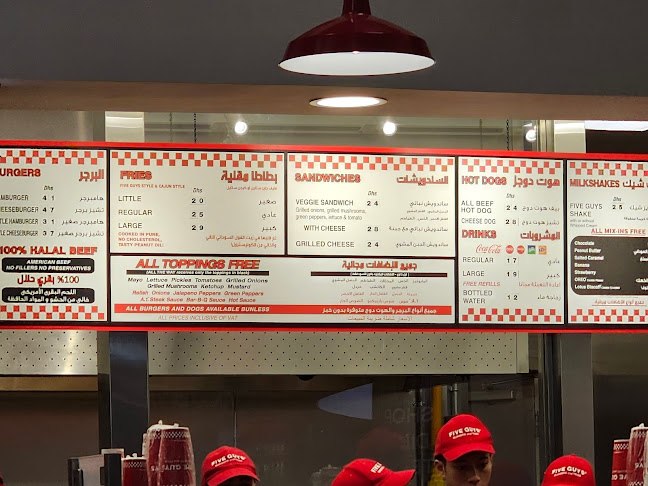 Opinii despre Five Guys Dubai Mall în Dubai - Hospitality and gastronomy