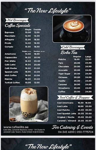 Cafe Elite -The Dubai Coffee Shop - Dubai