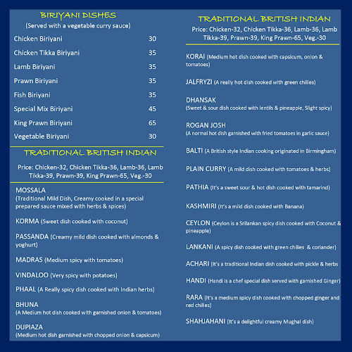 Bluemoon British Indian Restaurant