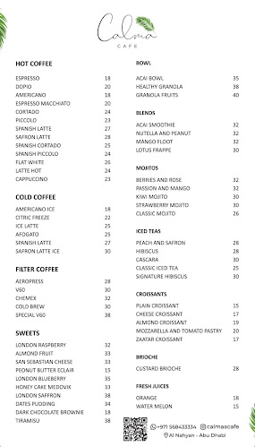Opinii despre Calma cafe în Abu Dhabi - Hospitality and gastronomy