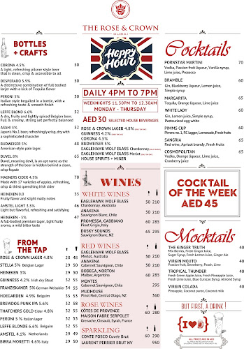 Opinii despre The Rose & Crown în Dubai - Hospitality and gastronomy